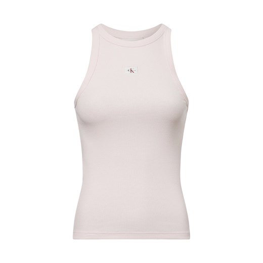 Calvin Klein Jeans Top damski - Yaa Kobiety Bawełna różowy jednolity ze sklepu vangraaf w kategorii Bluzki damskie - zdjęcie 178651410