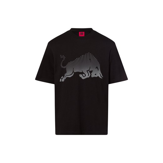 HUGO Koszulka męska - Dricard Mężczyźni Bawełna czarny nadruk ze sklepu vangraaf w kategorii T-shirty męskie - zdjęcie 178651420