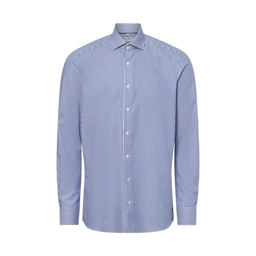 Olymp Level Five OLYMP - Męska koszula biznesowa Mężczyźni Slim Fit Bawełna niebieski w paski ze sklepu vangraaf w kategorii Koszule męskie - zdjęcie 178651432