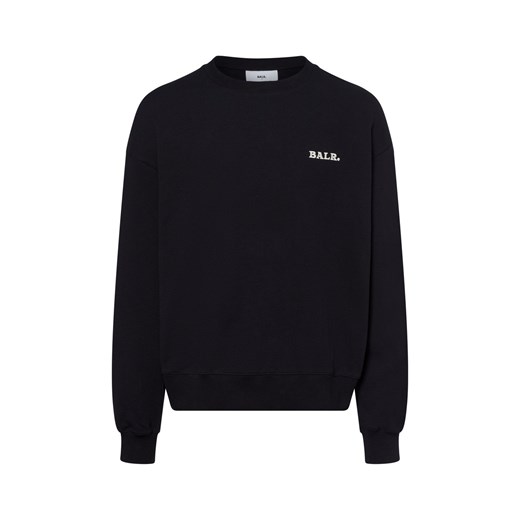 BALR. Bluza męska Mężczyźni Bawełna czarny jednolity ze sklepu vangraaf w kategorii Bluzy męskie - zdjęcie 178651463