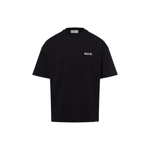 BALR. Koszulka męska - Box Mężczyźni Bawełna czarny jednolity ze sklepu vangraaf w kategorii T-shirty męskie - zdjęcie 178651464