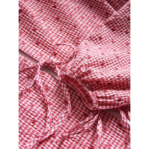 Reserved - Bluzka w serca - różowy Reserved L Reserved