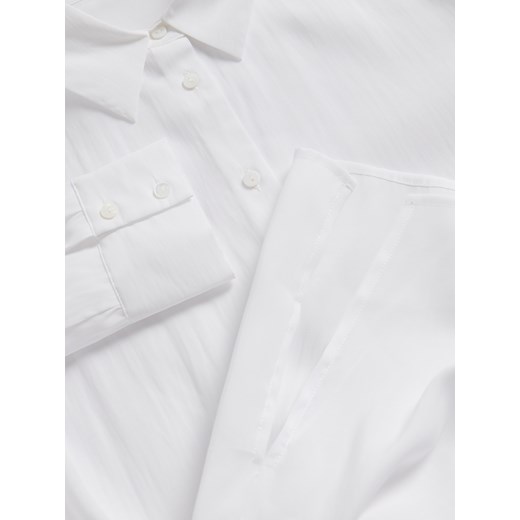 Reserved - Koszula z wiązaniem z modalu - biały Reserved S Reserved