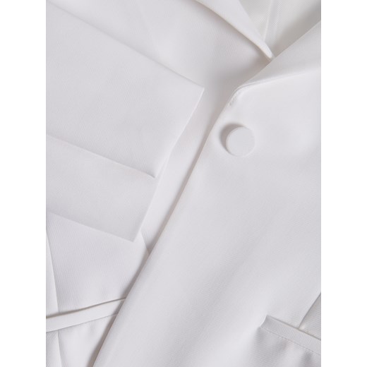 Reserved - Taliowana marynarka z wiskozą - złamana biel Reserved XS Reserved
