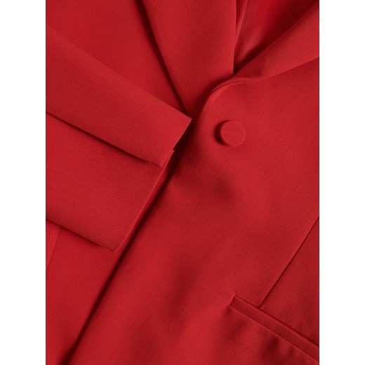 Reserved - Taliowana marynarka z wiskozą - czerwony Reserved M Reserved