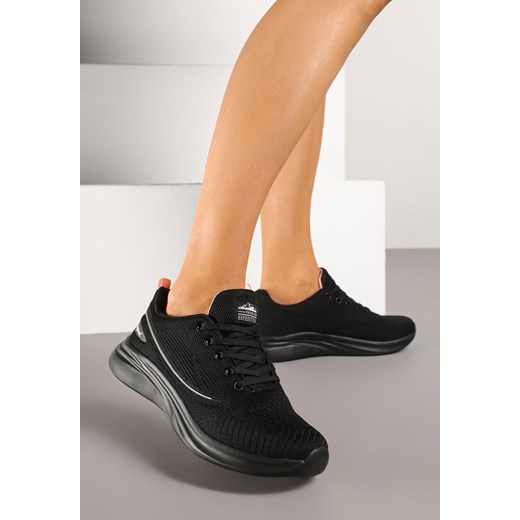 Czarno-Różowe Buty Sportowe Sneakersy Siateczkowe na Podeszwie z Pianki Rellica ze sklepu renee.pl w kategorii Buty sportowe damskie - zdjęcie 178652351