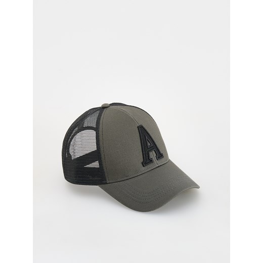 Reserved - Czapka trucker z naszywką - zielony ze sklepu Reserved w kategorii Czapki z daszkiem męskie - zdjęcie 178652491