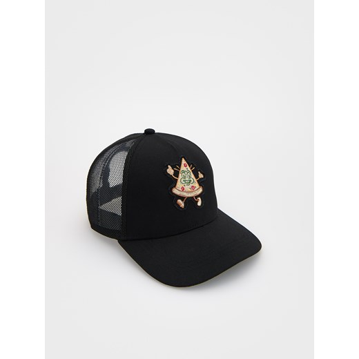 Reserved - Czapka z haftem - czarny Reserved 5-9 lat Reserved