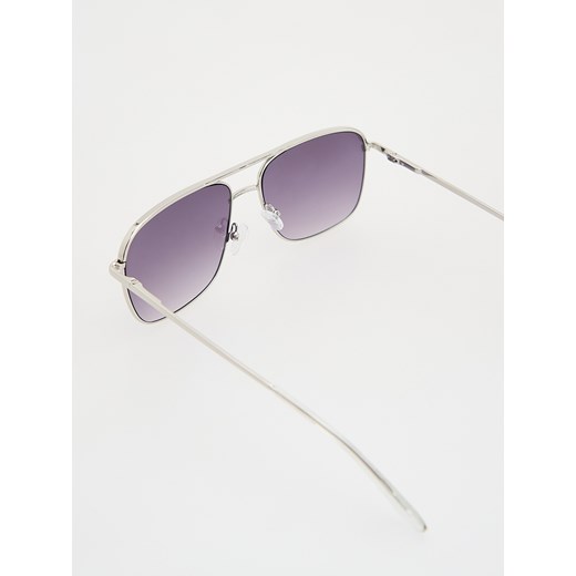 Reserved - Okulary przeciwsłoneczne AVIATOR - srebrny Reserved ONE SIZE Reserved