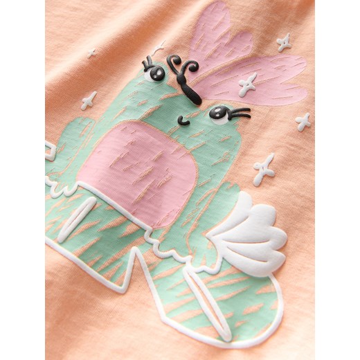 Reserved - T-shirt z nadrukiem - pomarańczowy Reserved 5-2 lata) Reserved