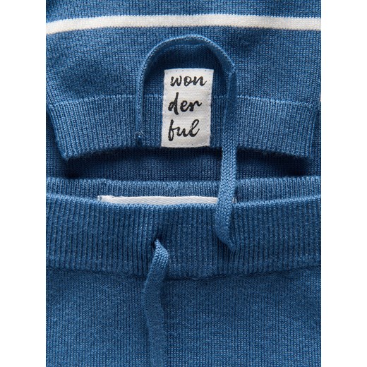 Reserved - Dzianinowy komplet z wiskozą - granatowy Reserved 80 (9-12 m.) Reserved