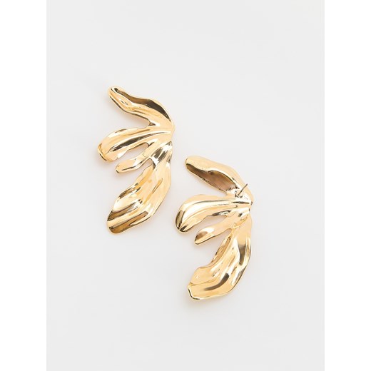 Reserved - Kolczyki o nieregularnym kształcie - złoty Reserved ONE SIZE Reserved
