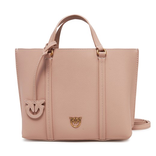 Torebka PINKO Carrie Shopper Classic AI 24-25 PLTT 102833 A1LF Różowy ze sklepu eobuwie.pl w kategorii Torby Shopper bag - zdjęcie 178653440