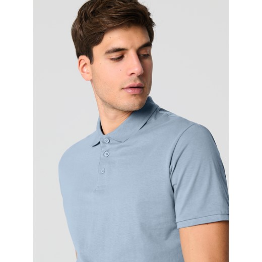 Sinsay - Koszulka polo - błękitny Sinsay XXL Sinsay