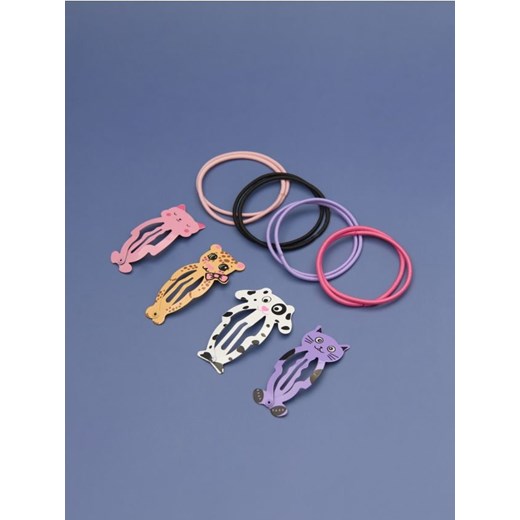 Sinsay - Zestaw gumek i spinek 12 pack - wielobarwny ze sklepu Sinsay w kategorii Gumki do włosów - zdjęcie 178654453