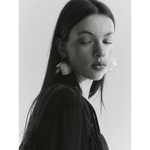 Reserved - Wiszące kolczyki - złamana biel Reserved ONE SIZE Reserved