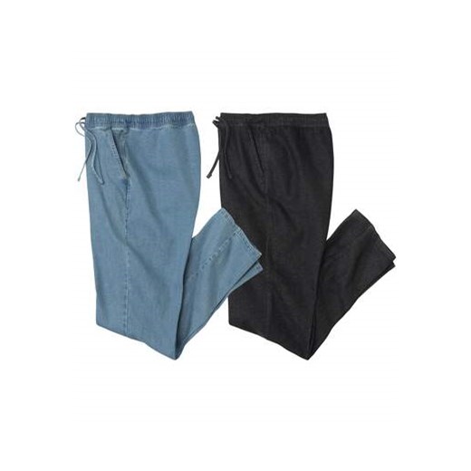 Zestaw 2 par luźnych jeansów Top Comfort ze sklepu Atlas For Men w kategorii Spodnie męskie - zdjęcie 178656732