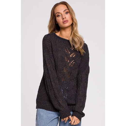 made of emotion Sweter w kolorze grafitowym ze sklepu Limango Polska w kategorii Swetry damskie - zdjęcie 178657310