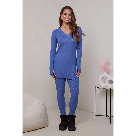 Soft Cashmere 2-częściowy zestaw w kolorze niebieskim ze sklepu Limango Polska w kategorii Swetry damskie - zdjęcie 178657440