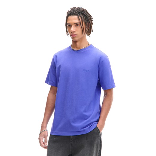 Cropp - Koszulka z naszywką Cropp - niebieski ze sklepu Cropp w kategorii T-shirty męskie - zdjęcie 178657821