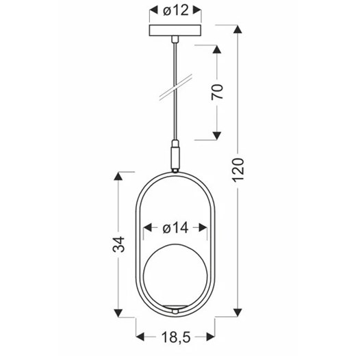 Lampa wisząca Lumes