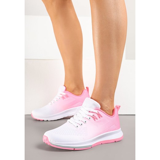 Biało-Różowe Buty Sportowe Sneakersy z Motywem Ombre Maccaria ze sklepu renee.pl w kategorii Buty sportowe damskie - zdjęcie 178660000