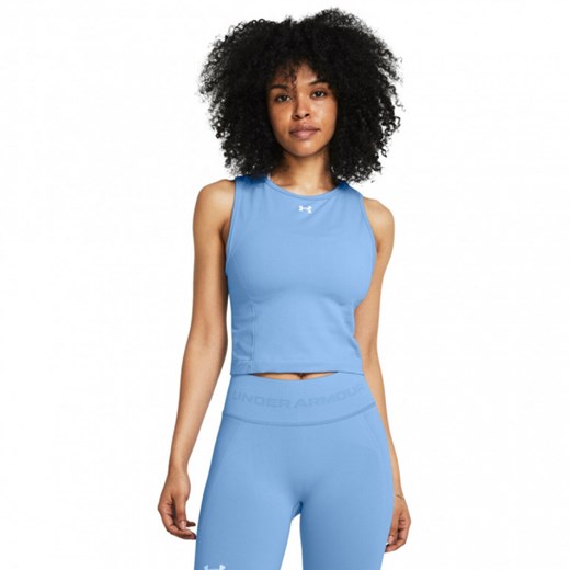 Damski top treningowy Under Armour UA Vanish Seamless Tank - niebieski ze sklepu Sportstylestory.com w kategorii Bluzki damskie - zdjęcie 178661362
