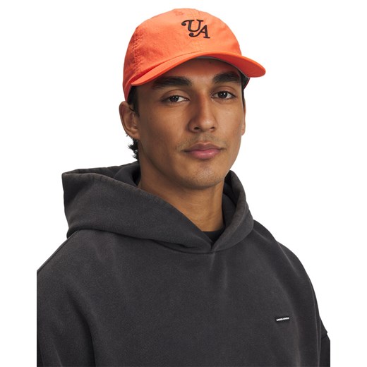 Męska czapka z daszkiem Under Armour M's Sportwear Nylon Snapback - pomarańczowa ze sklepu Sportstylestory.com w kategorii Czapki z daszkiem męskie - zdjęcie 178661581