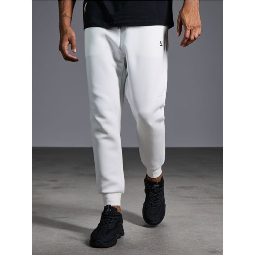 Sinsay - Spodnie tapered fit - biały ze sklepu Sinsay w kategorii Spodnie męskie - zdjęcie 178662132