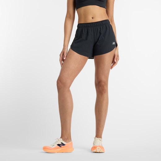 Spodenki damskie New Balance WS51288BK – czarne ze sklepu New Balance Poland w kategorii Szorty - zdjęcie 178662303