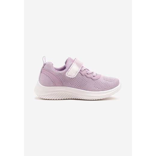 Fioletowe Buty Sportowe z Siateczkową Cholewką Przed Kostkę i Rzepami Liarosea ze sklepu born2be.pl w kategorii Buty sportowe dziecięce - zdjęcie 178662412