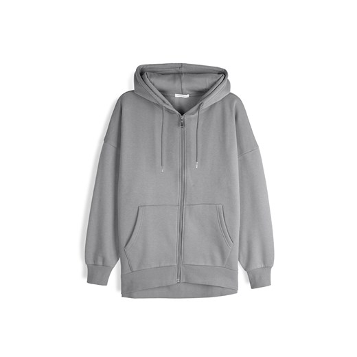 GATE Oversize'owa bluza zapinana na zamek i z kapturem 34 ze sklepu gateshop w kategorii Bluzy damskie - zdjęcie 178663672