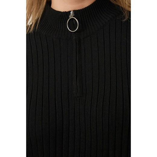 Happiness Istanbul Sukienka dzianinowa w kolorze czarnym Happiness Istanbul onesize okazja Limango Polska