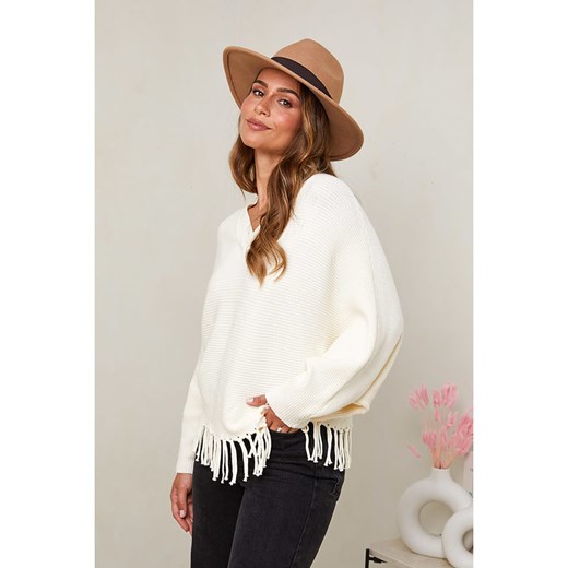 Soft Cashmere Sweter w kolorze kremowym Soft Cashmere 38/40 Limango Polska promocyjna cena