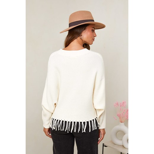Soft Cashmere Sweter w kolorze kremowym Soft Cashmere 38/40 promocja Limango Polska