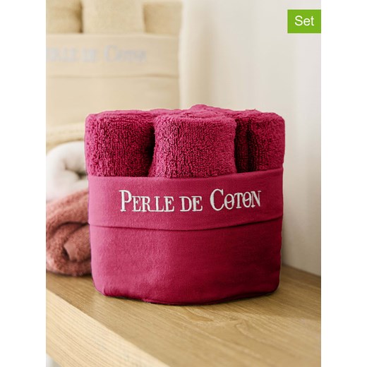 Soft by Perle de Coton Ręczniki (6 szt.) w kolorze jagodowym dla gości ze sklepu Limango Polska w kategorii Ręczniki - zdjęcie 178665644