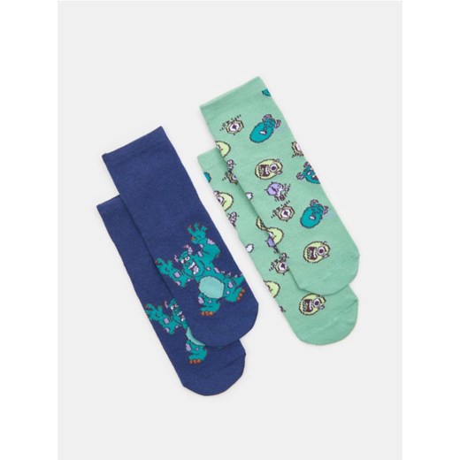 Sinsay - Skarpetki 2 pack Monsters University - wielobarwny ze sklepu Sinsay w kategorii Skarpetki dziecięce - zdjęcie 178667714