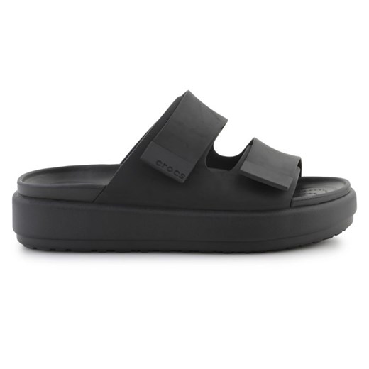 Klapki Crocs Brooklyn Luxe Sandal W 209586-060 czarne ze sklepu ButyModne.pl w kategorii Klapki damskie - zdjęcie 178667840