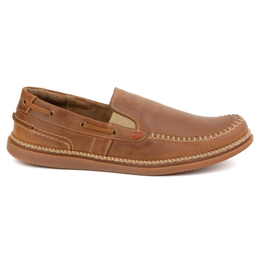 Olivier Buty mokasyny męskie wsuwane 314GT camel brązowe ze sklepu ButyModne.pl w kategorii Mokasyny męskie - zdjęcie 178667903