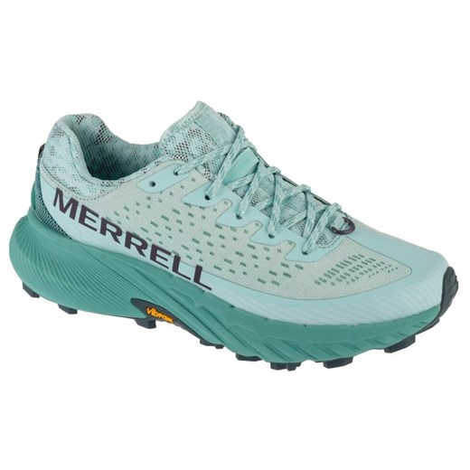 Buty do biegania Merrell Agility Peak 5 J068266 zielone ze sklepu ButyModne.pl w kategorii Buty sportowe damskie - zdjęcie 178668133