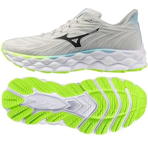 Buty do biegania Mizuno Wave Sky 8 J1GC240256 szare ze sklepu ButyModne.pl w kategorii Buty sportowe męskie - zdjęcie 178668153