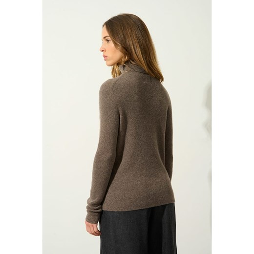 Sweter damski AUTHENTIC CASHMERE kaszmirowy z golfem
