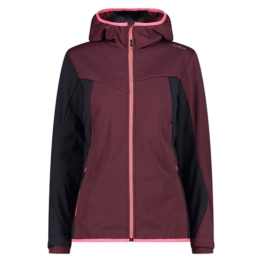 CMP Kurtka softshellowa w kolorze czarno-bordowym ze sklepu Limango Polska w kategorii Kurtki damskie - zdjęcie 178669453