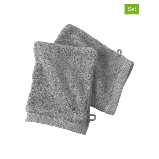 Soft by Perle de Coton Myjki (2 szt.) &quot;Epo&quot; w kolorze szarym ze sklepu Limango Polska w kategorii Ścierki kuchenne - zdjęcie 178669621