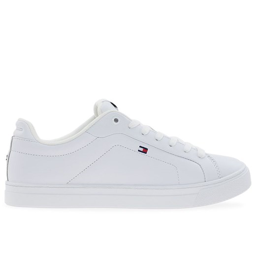 Buty Tommy Hilfiger Icon Court Leather FM0FM05317-YBS - białe ze sklepu streetstyle24.pl w kategorii Buty sportowe męskie - zdjęcie 178669873