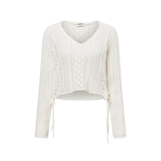 Noisy May Sweter damski z dzianiny - NMLuna Kobiety écru jednolity ze sklepu vangraaf w kategorii Swetry damskie - zdjęcie 178672913