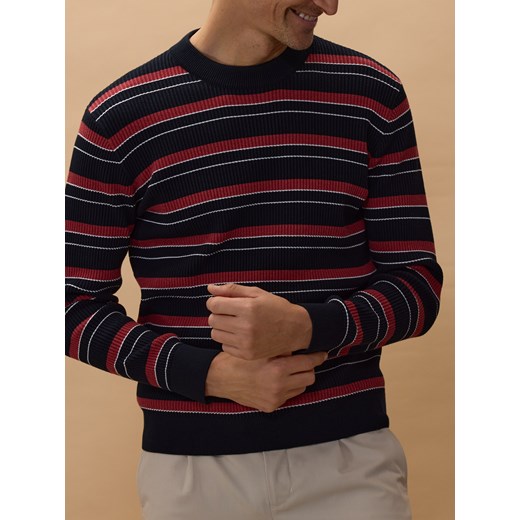 Reserved - Bawełniany sweter w paski - wielobarwny Reserved XL Reserved