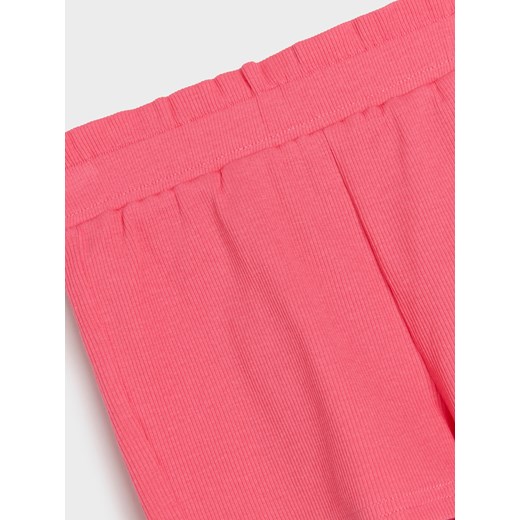 Sinsay - Szorty z prążkowanej dzianiny - różowy Sinsay 80 Sinsay