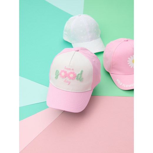 Sinsay - Czapka z daszkiem - różowy Sinsay S Sinsay