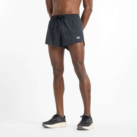Spodenki męskie New Balance MS51283BK – czarne ze sklepu New Balance Poland w kategorii Spodenki męskie - zdjęcie 178676380